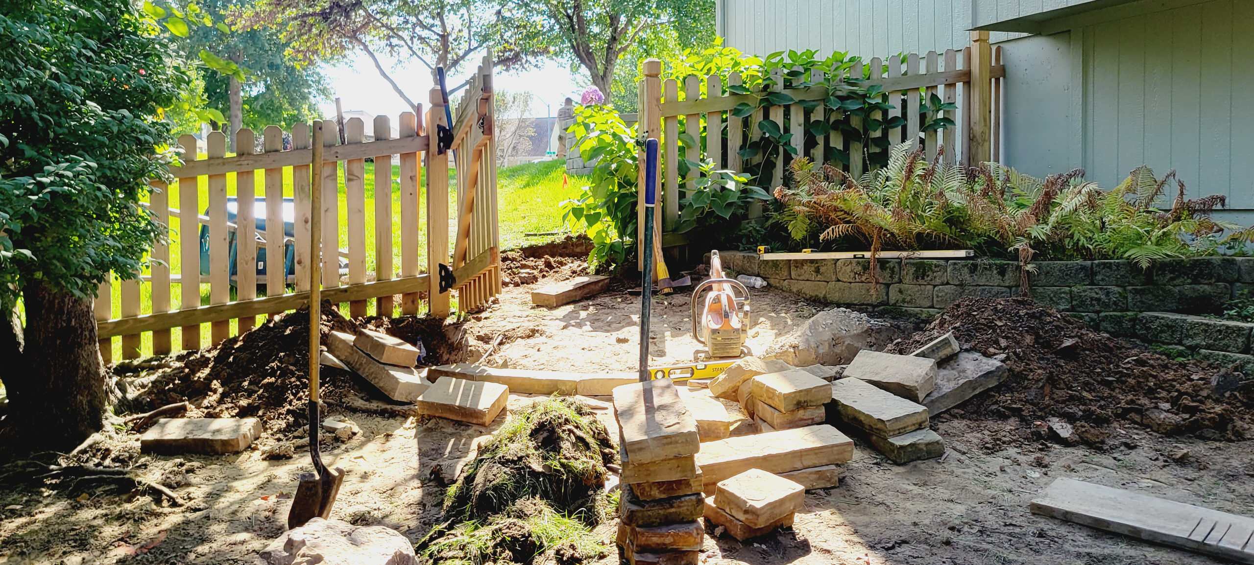 Hillside Gate Landing in progress
