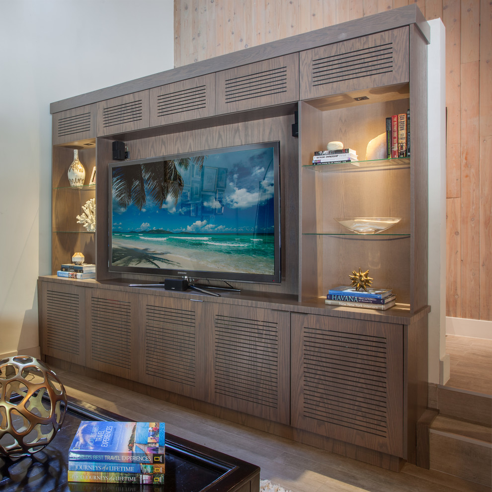 "Polynesian" Remodel - Contemporary - Home Theatre - Miami - by BDesign ...