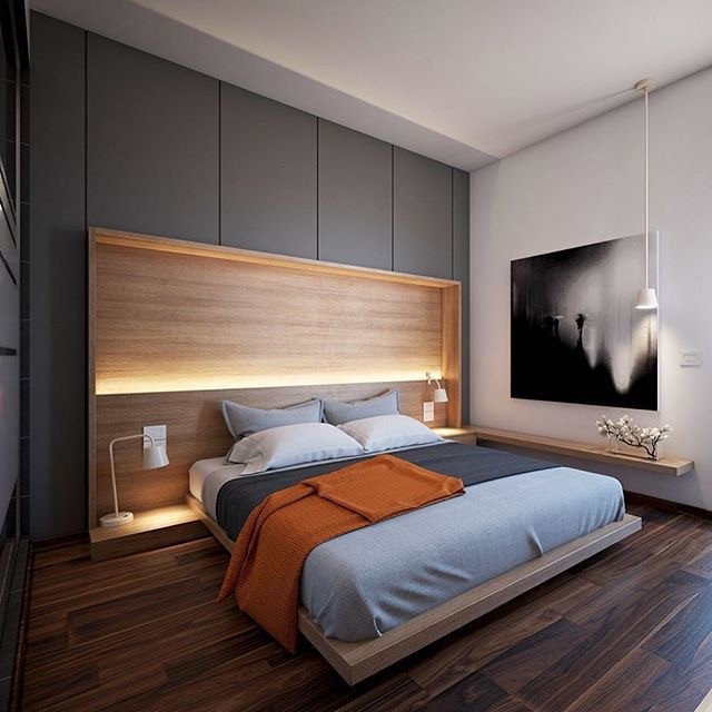Modern bedroom in Las Vegas.
