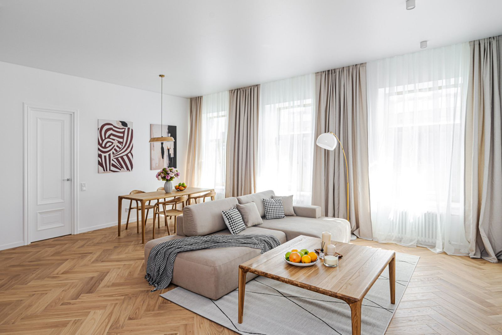 Светлая квартира в скандинавском стиле