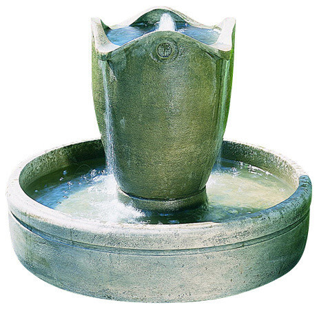 Palamos Garden Water Fountain, Brown Stone