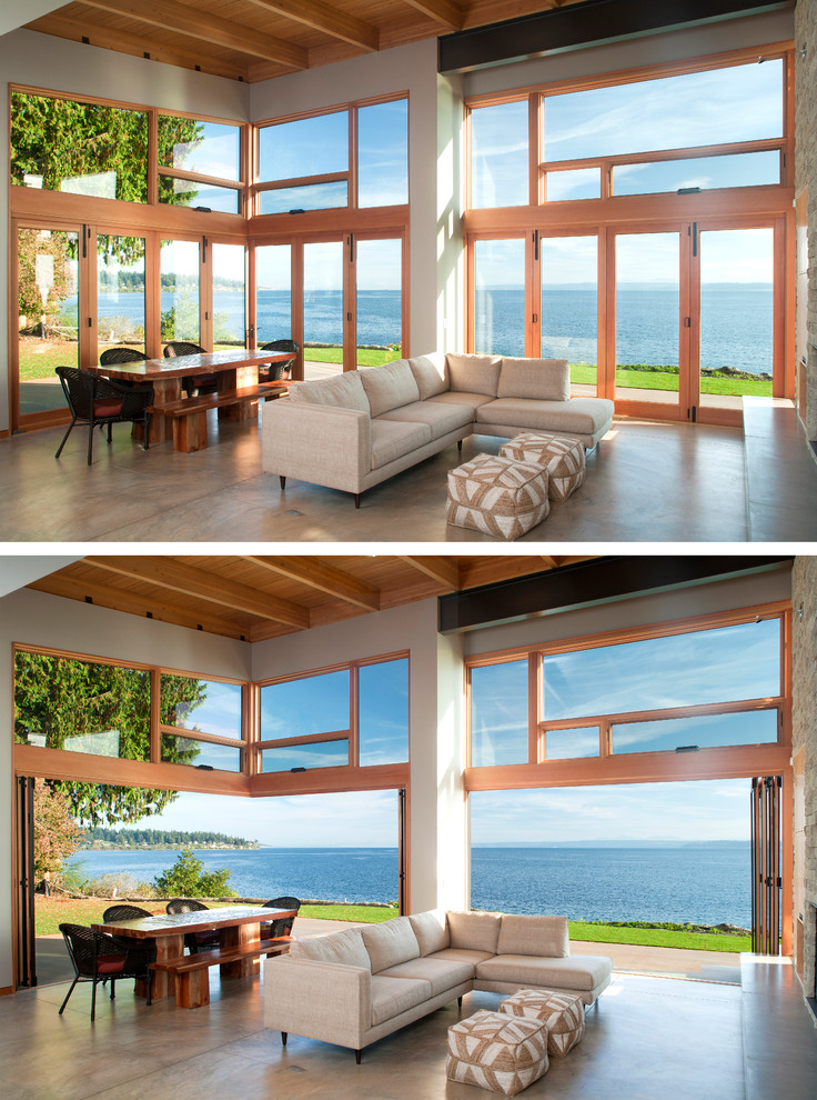 Seaview Escape - Contemporary - Living Room - Seattle - by Coates ...