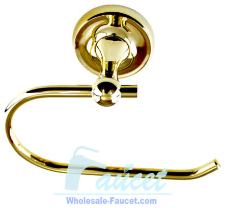Luxury Polished Brass Towel Ring Holder