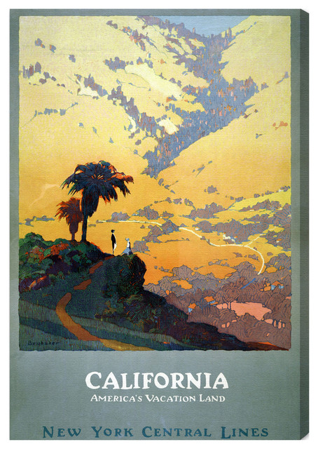 Oliver Gal "California Vacation Land" Fine Art Canvas, 30"x45"
