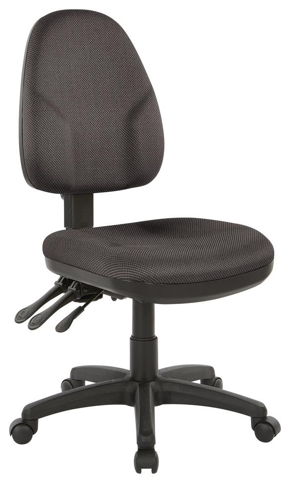 Dual Function Ergonomic Chair With Adjustable Back Height Contemporary Office Chairs by
