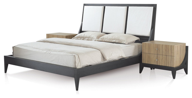 Allan Copley Designs Bonita 3-Piece Platform Bedroom Set in Mocha