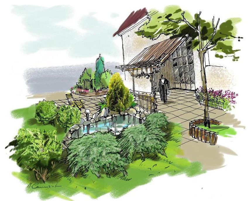 ландшафтный скетч