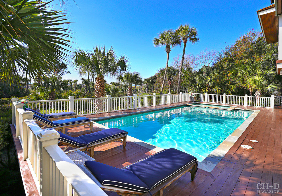 Tropical pool in Charleston.