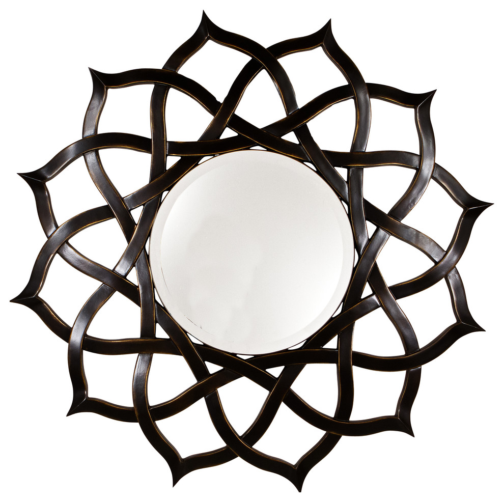 Black Rose Mirror Transitional Wall Mirrors by APF Munn Master