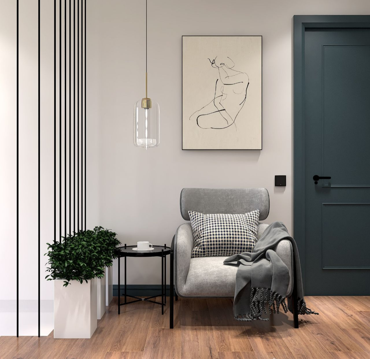 ЛЕСТНИЧНОЕ ПРОСТРАНСТВО В ЗАГОРОДНОМ КОТТЕДЖЕ