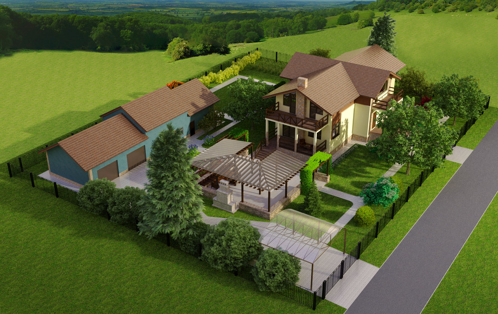 КП Опушкино. Ландшафтный проект. Проект патио.