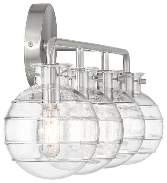 Savoy House 843004 Mason 4 Light 31"W Vanity Light Contemporary Bathroom Vanity Lighting