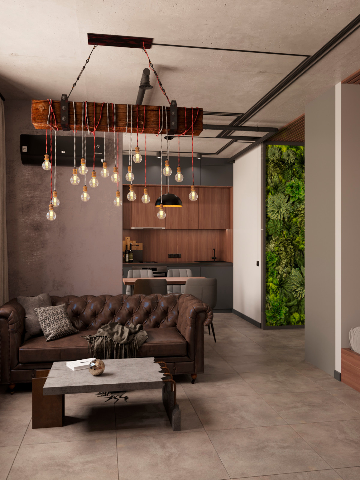 Квартира в стиле лофт