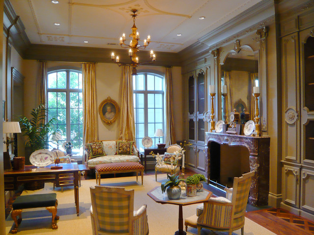 Classic French House Traditional Living Room Dallas By