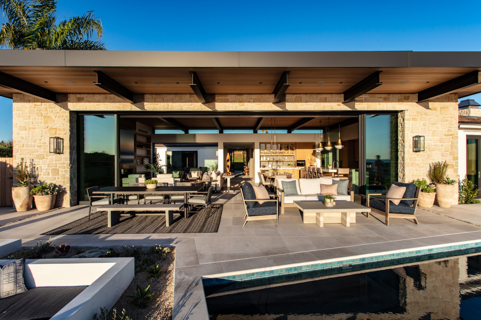 The House That Built Me Patio Orange County by Morrison Interiors