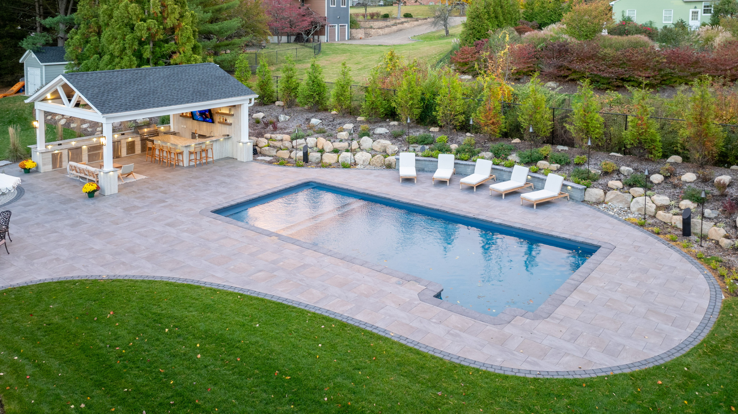 Porcelain Paradise with a Party Pavilian