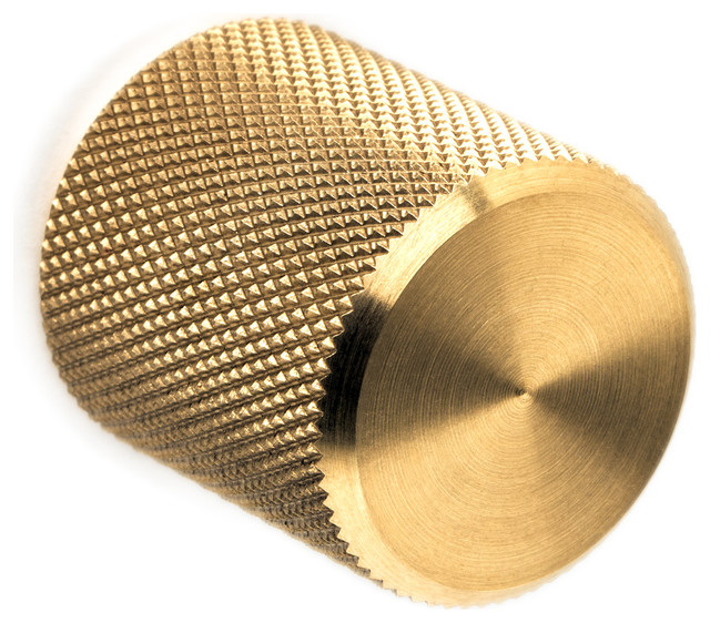 Rok Knurled Knob Drawer Pull Transitional Cabinet And Drawer