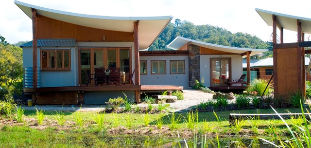 Sustainable House rustik-fasad