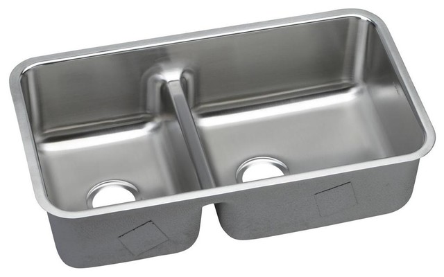 Elkay Ertone Stainless Steel 40 60 Double Bowl Undermount Sink Elkay Ertone Stainless Steel 40 60 Double Bowl Undermount Sink With Divide