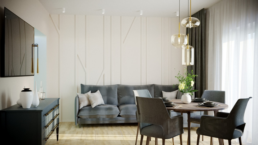 кухня-гостиная в частном доме