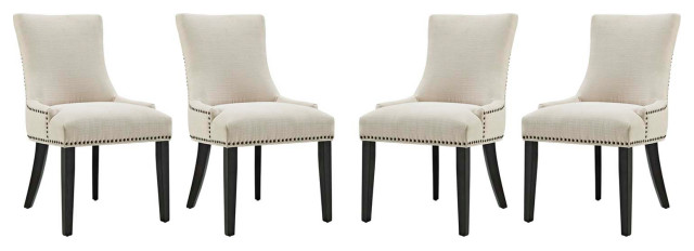 Marquis Dining Chair Fabric Set of 4 EEI-3497-BEI
