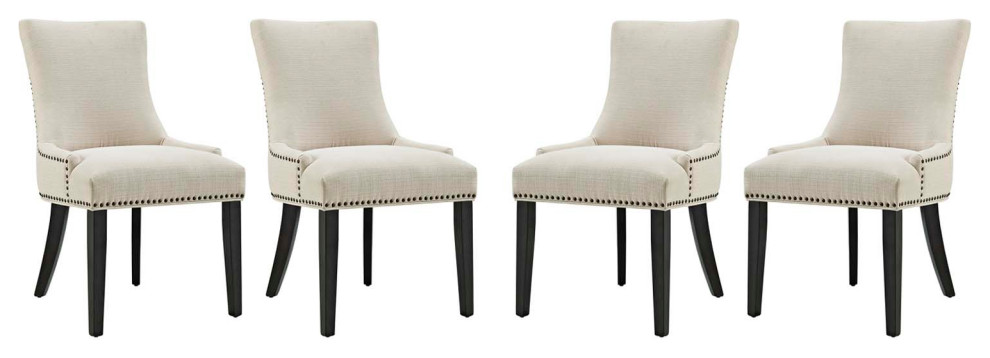 Marquis Dining Chair Fabric Set of 4 EEI-3497-BEI