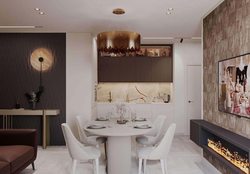 Интерьер 4-ёх комнатной квартиры_ "ПРИТЯЖЕНИЕ МАГМЫ"