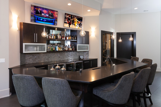 Kitchens/Bars moderno-bar-en-casa