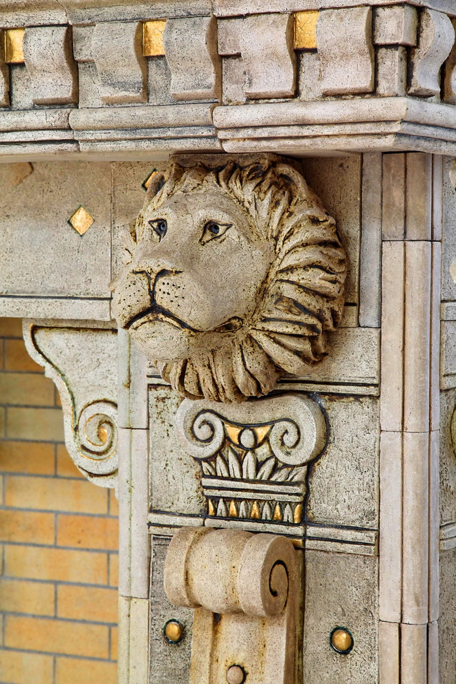 Камин "Рыцари"