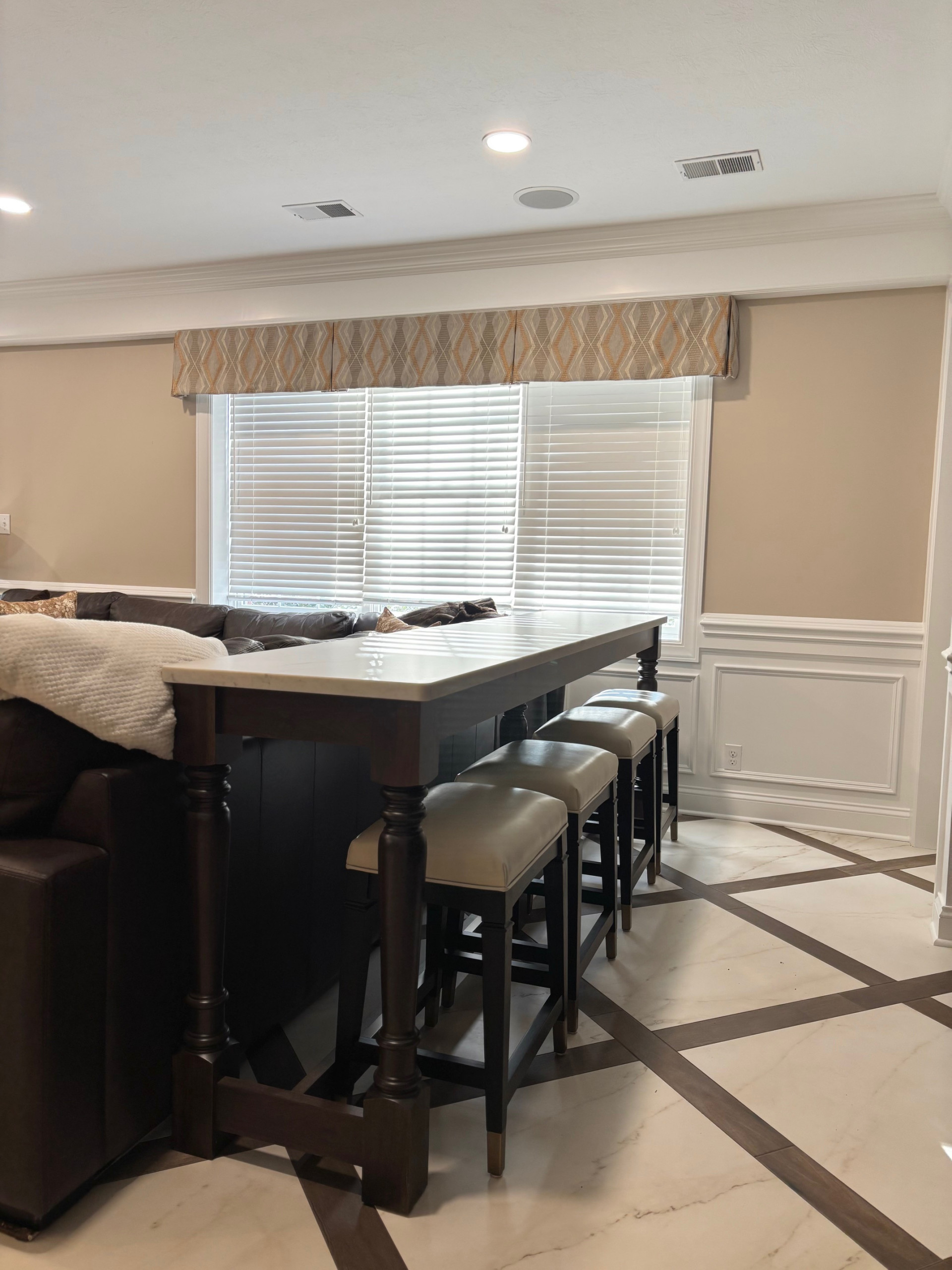 A Luxe and Timeless Lower-Level for Entertaining