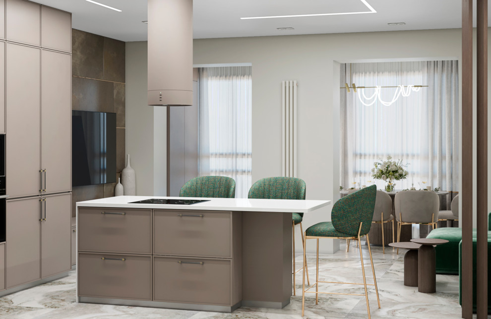 Квартира для молодой семьи с двумя детьми и домашним питомцем.