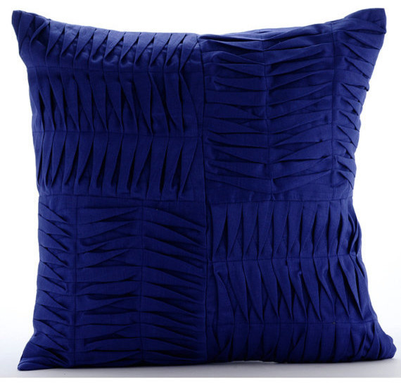 electric blue throw pillows
