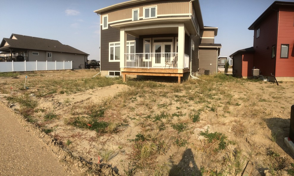 Inspiration for a rustic home design remodel in Calgary