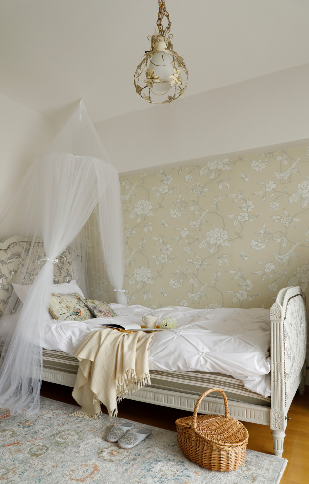 Esempio di una camera da letto vittoriana