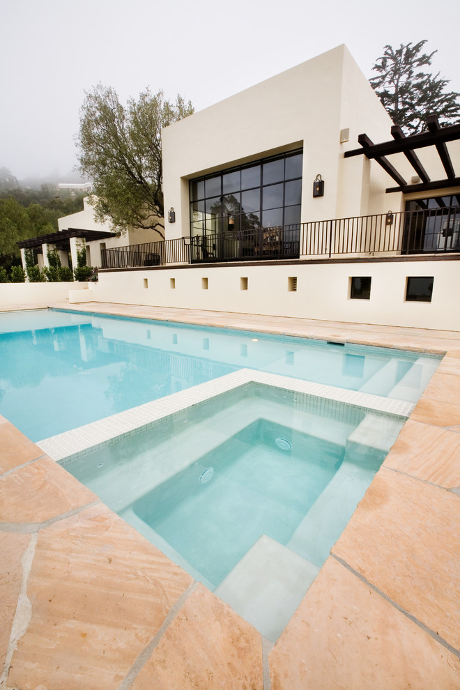 Contemporary pool in Santa Barbara.