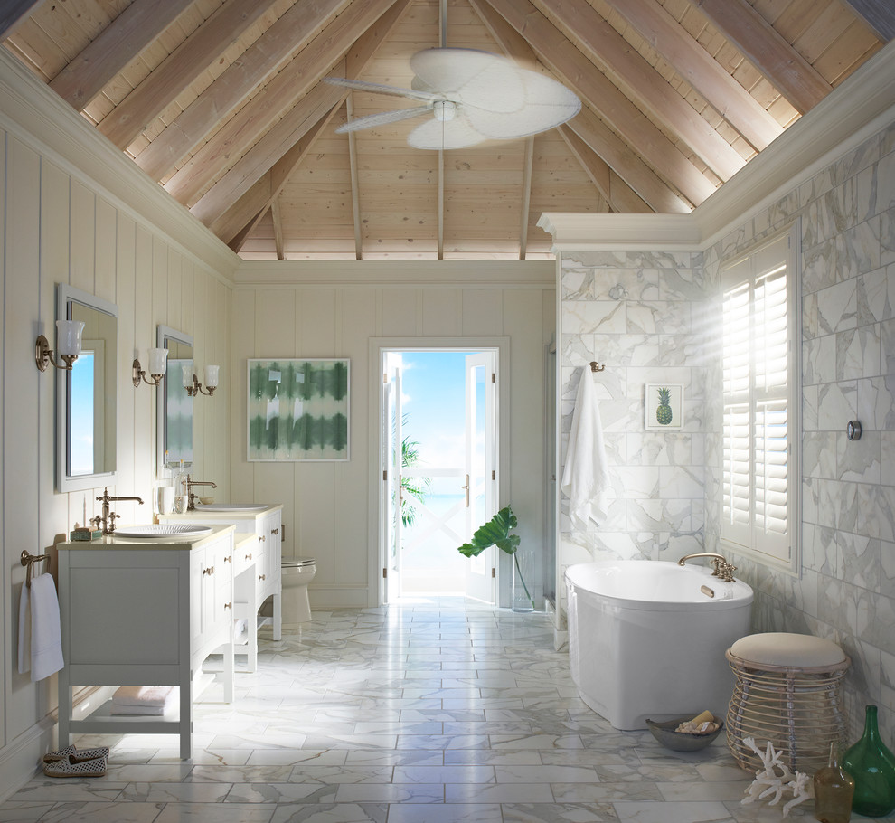Inspiration for a transitional bathroom remodel in Phoenix