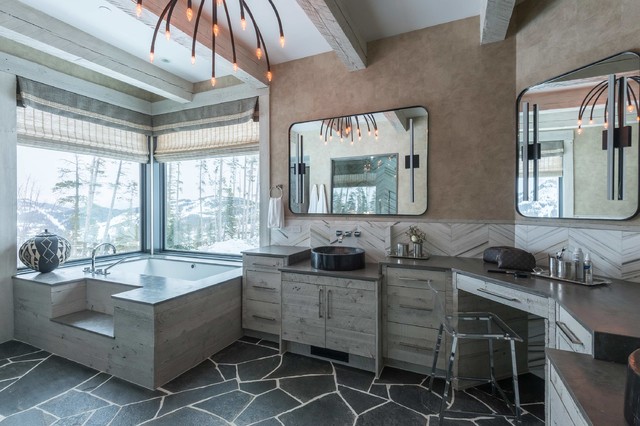 Rustic Zen rustico-stanza-da-bagno