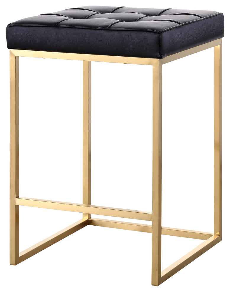Chi Black And Gold Counter Stools Contemporary Bar Stools And Counter Stools by
