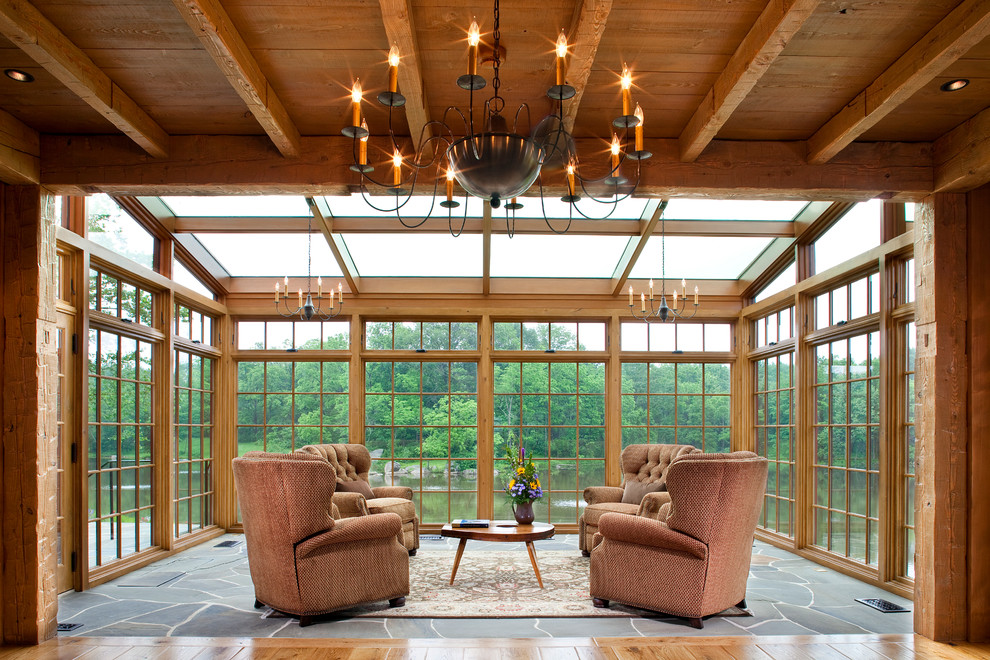 Inspiration for a traditional sunroom in DC Metro.