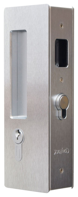 Cavilock Magnetic Keyed Pocket Door Lock Polished Chrome 1 3 8 Cavilock Magnetic Keyed Pocket Door Lock Satin Chrome 1 3 8