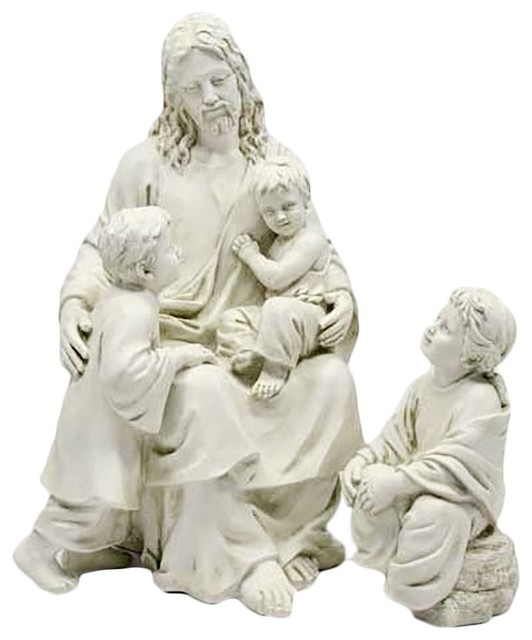 With Children 34 Religious, Mother And Child Garden Statue
