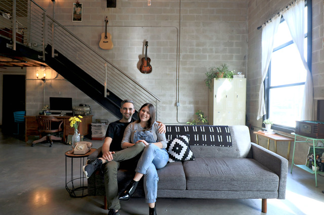 My Houzz Vintage Touches In An Industrial Loft In Tampa