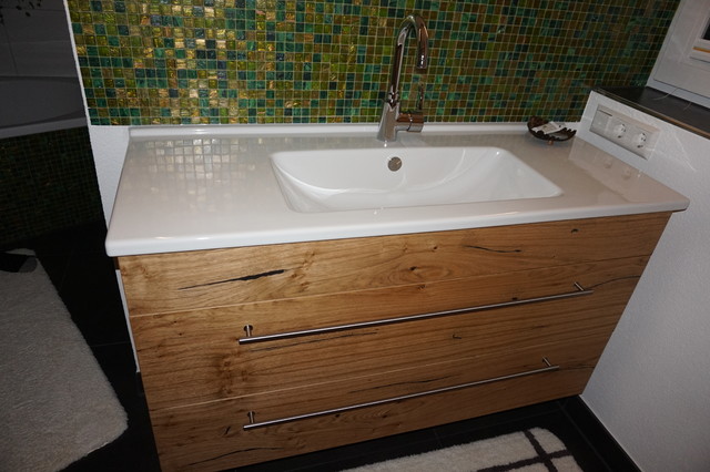 Badm&ouml;bel in Eicheholz rustico-stanza-da-bagno