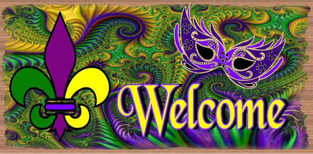mardi gras wood signs
