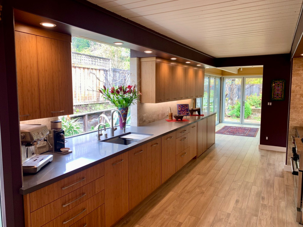 Panoramic Eichler Kitchen