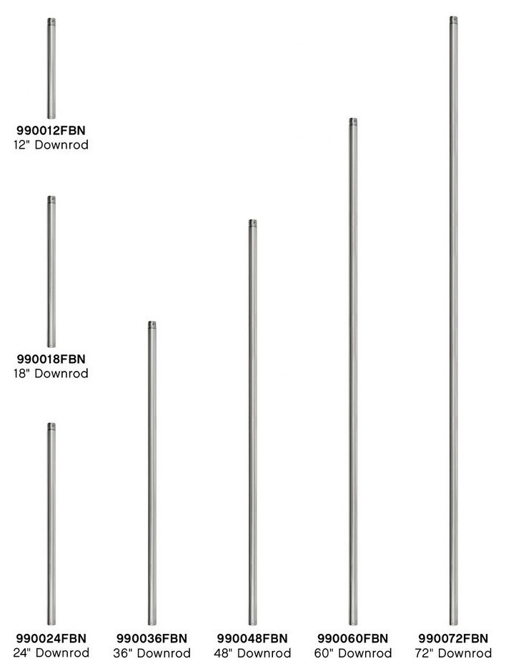 Ceiling Fan Downrod48 Inch Down Rod LengthBrushed Nickel Finish