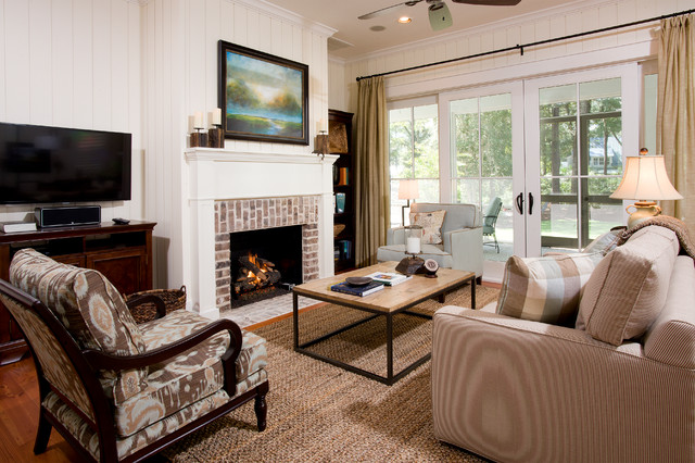 Palmetto Bluff Cottages Transitional Living Room Charleston