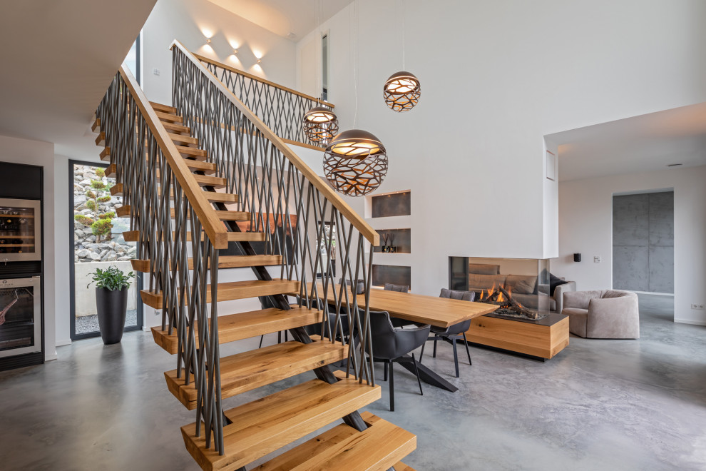 Design ideas for a contemporary living room in Essen.