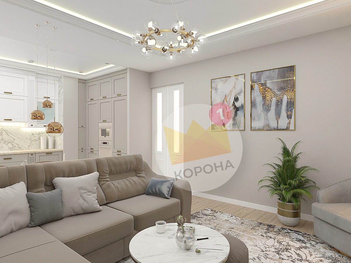 Дизайн-проект квартиры ЖК Солнечный Олимп
