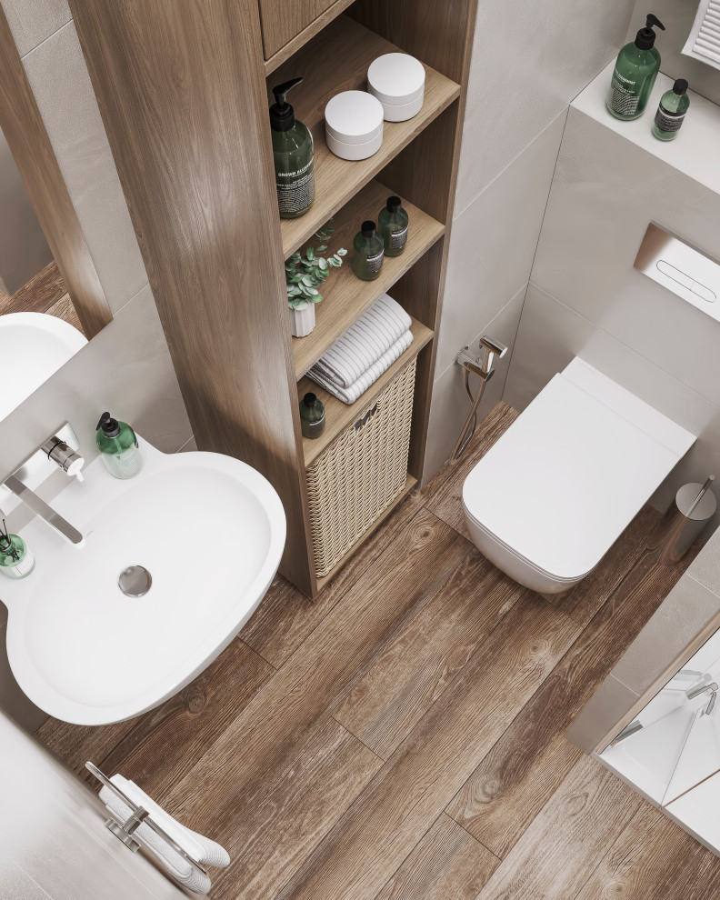 ЖК Nagatino i-Land. Душевая комната 3м2